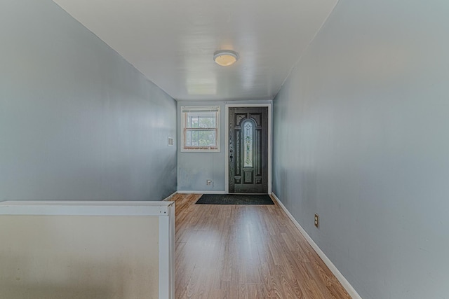 1006 Tacoma St, Carpentersville, IL 60110 - foyer entrance with wood finished floors and baseboards