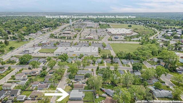 1006 Tacoma St, Carpentersville, IL 60110 - aerial view of property and surrounding area