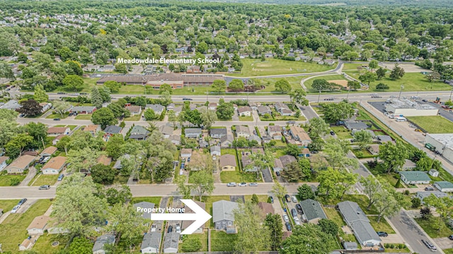 1006 Tacoma St, Carpentersville, IL 60110 - aerial overview of property's location featuring nearby suburban area