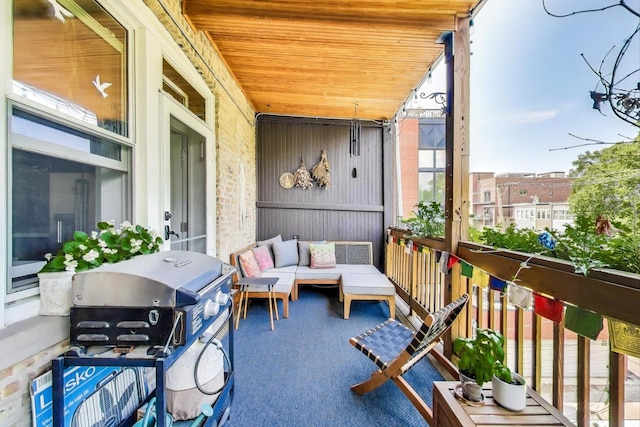606 W Aldine Ave Unit 3E, Chicago, IL 60657 - balcony featuring area for grilling and an outdoor hangout area