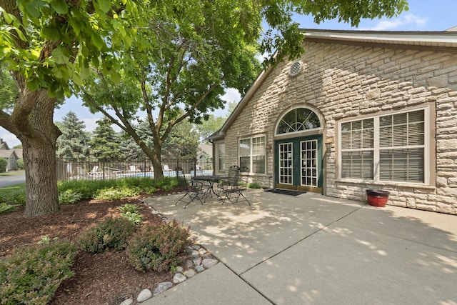 1908 Timbers Edge Cir, Joliet, IL 60431 - view of patio featuring french doors
