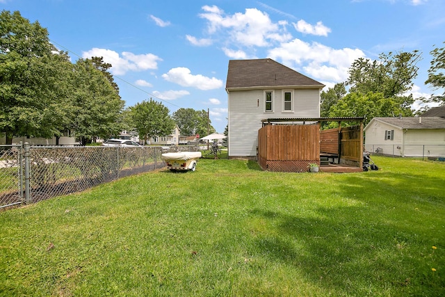211 N Maple St, Grant Park, IL 60940 - view of yard with a deck