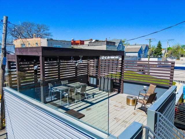 1802 N Mozart St, Chicago, IL 60647 - view of deck