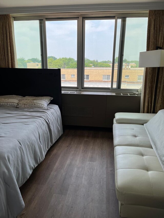 165 N Kenilworth Ave Unit 4D, Oak Park, IL 60301 - bedroom with dark wood finished floors and multiple windows