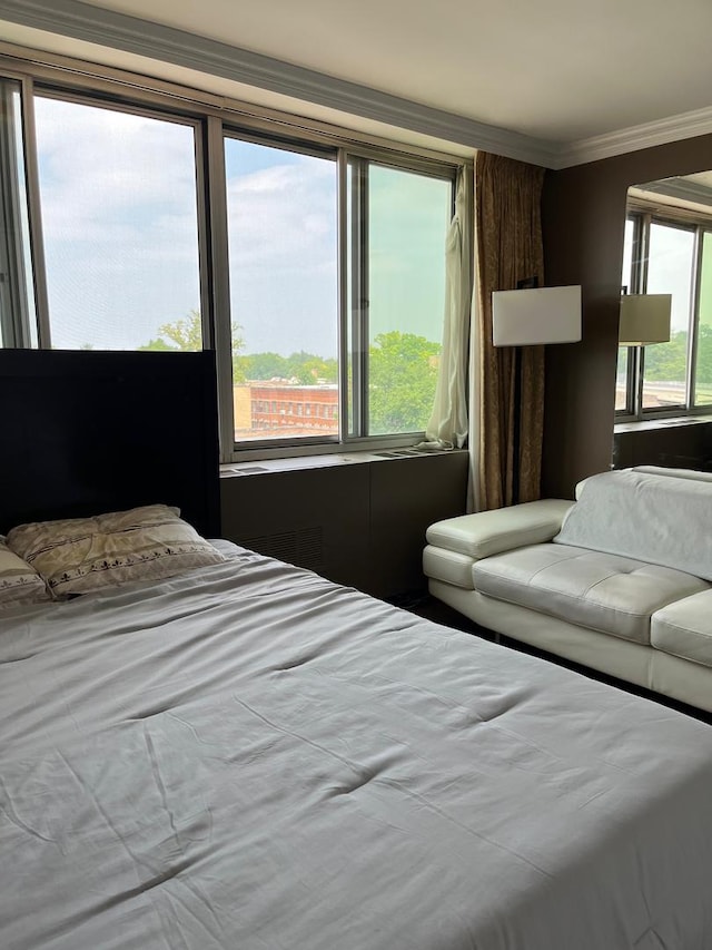 165 N Kenilworth Ave Unit 4D, Oak Park, IL 60301 - bedroom featuring ornamental molding