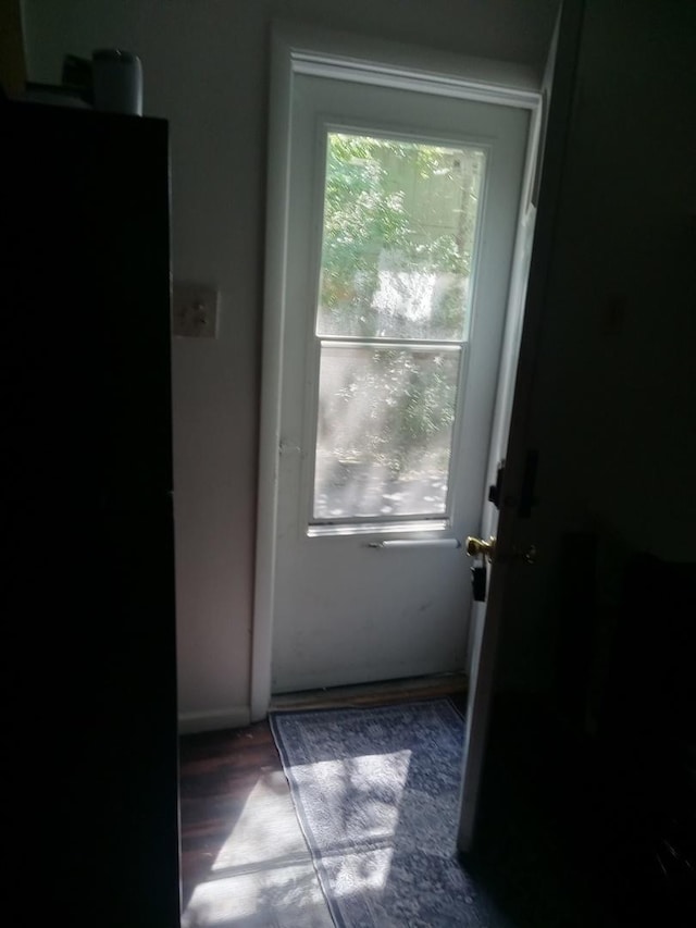 310 New Salem St, Park Forest, IL 60466 - doorway with wood finished floors and baseboards
