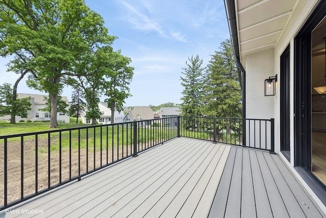 5906 Juniper Ct, Western Springs, IL 60558 - wooden deck with a residential view