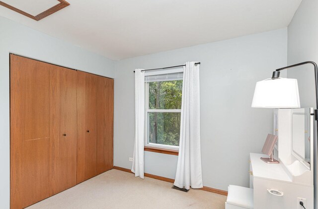 2519 Quail Cv, Carpentersville, IL 60110 - unfurnished bedroom with light carpet and a closet