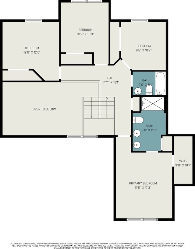 2519 Quail Cv, Carpentersville, IL 60110 - view of floor plan / room layout