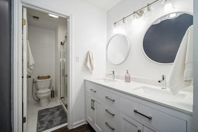 2009 Ammer Ridge Ct Unit 102, Glenview, IL 60025 - full bath with double vanity and a shower stall