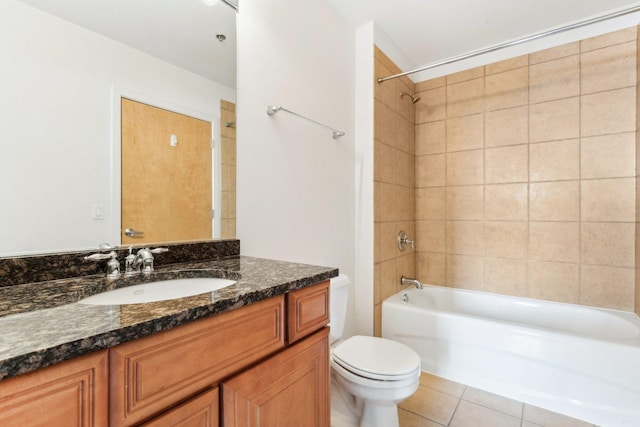 1645 W Ogden Ave Unit 516, Chicago, IL 60612 - full bath with toilet, vanity,  shower combination, and tile patterned floors