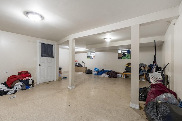8011 S Ada St, Chicago, IL 60620 - below grade area with light flooring