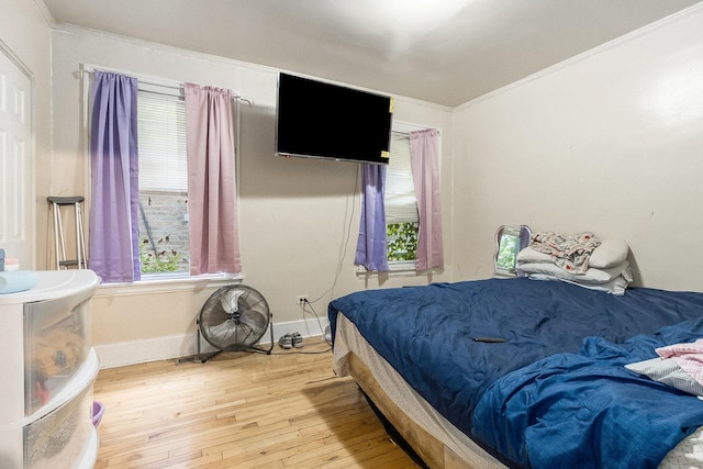 8011 S Ada St, Chicago, IL 60620 - bedroom featuring hardwood / wood-style floors and crown molding