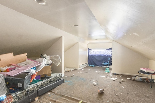 8011 S Ada St, Chicago, IL 60620 - bonus room with a baseboard radiator and lofted ceiling