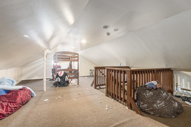 8011 S Ada St, Chicago, IL 60620 - carpeted bedroom with lofted ceiling