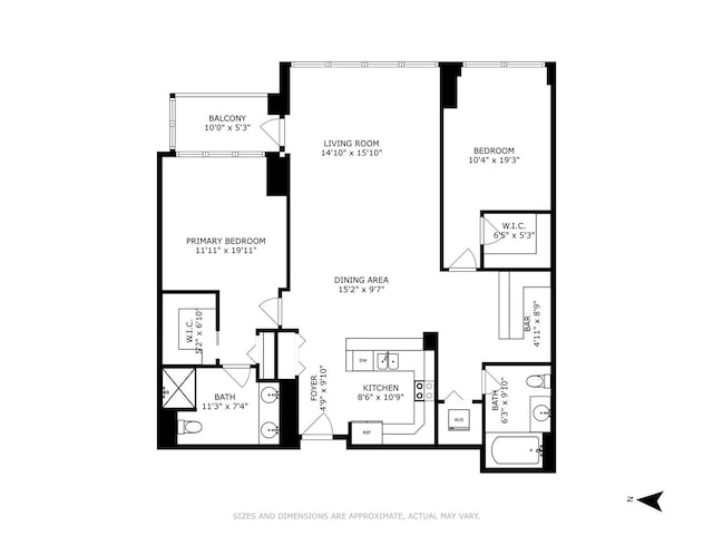 1629 S Prairie Ave Unit 2002, Chicago, IL 60616 - view of property floor plan