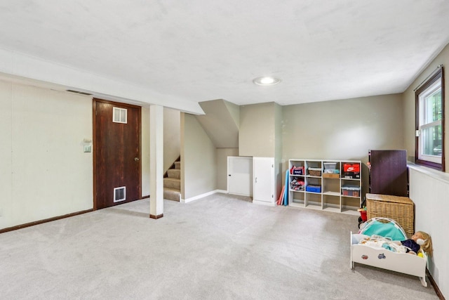N074 Nepil Ave, Wheaton, IL 60187 - recreation room with carpet floors and baseboards