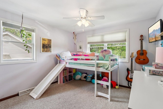 N074 Nepil Ave, Wheaton, IL 60187 - bedroom featuring carpet floors and ceiling fan