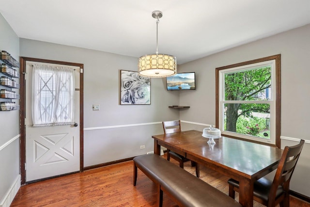 N074 Nepil Ave, Wheaton, IL 60187 - dining space with wood finished floors and baseboards