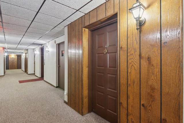 9346 Landings Ln Unit 506, Des Plaines, IL 60016 - hallway with light carpet, baseboards, and elevator