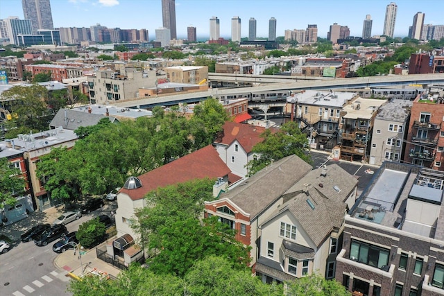 3353 N Kenmore Ave Unit 1, Chicago, IL 60657 - drone / aerial view of city skyline