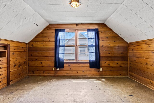 2611 Ellen St, Rockford, IL 61101 - bonus room with lofted ceiling and wood walls