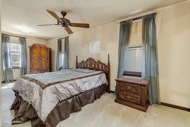 371 Elm St, Elgin, IL 60123 - carpeted bedroom with ceiling fan and baseboards