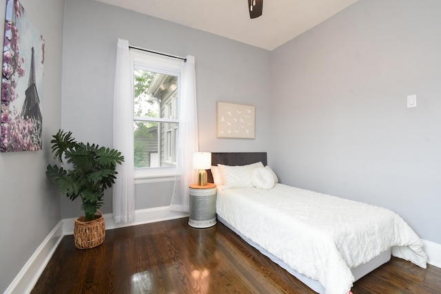 1234 Edmer Ave, Oak Park, IL 60302 - bedroom with wood finished floors and ceiling fan