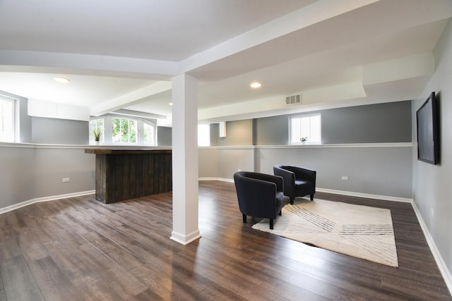 1234 Edmer Ave, Oak Park, IL 60302 - sitting room with wood finished floors and recessed lighting