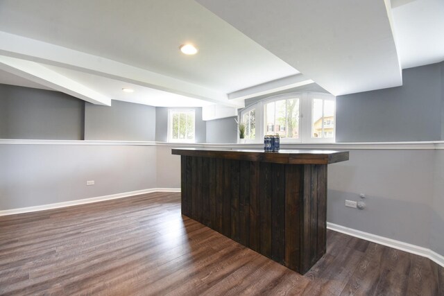1234 Edmer Ave, Oak Park, IL 60302 - bar featuring dark wood-type flooring and recessed lighting