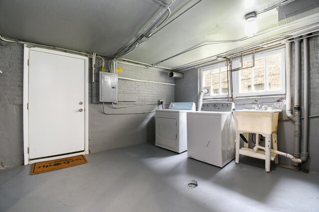 1234 Edmer Ave, Oak Park, IL 60302 - basement with electric panel and separate washer and dryer