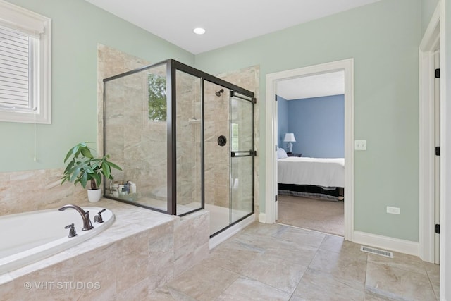 76 Landon Cir, Wheaton, IL 60189 - full bath featuring a bath, a stall shower, and ensuite bathroom