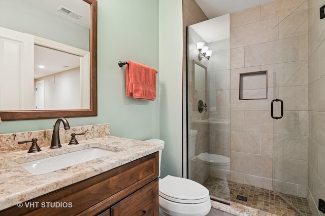 76 Landon Cir, Wheaton, IL 60189 - bathroom featuring vanity and a stall shower