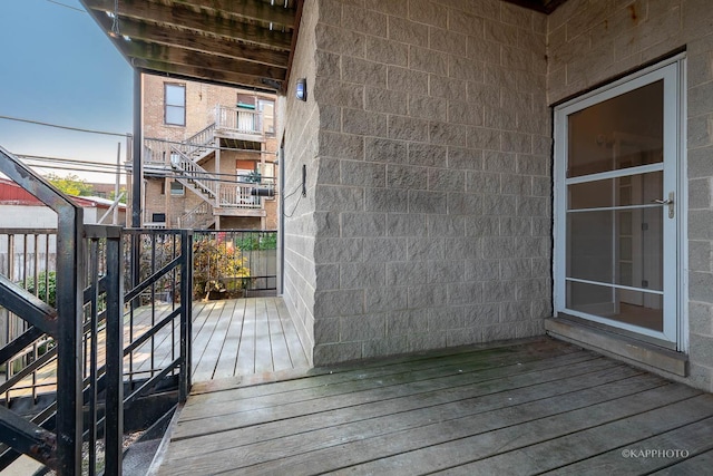 2414 W Grenshaw St Unit 1E, Chicago, IL 60612 - deck with stairway