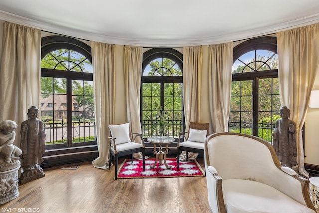 1141 N Ridgeland Ave, Oak Park, IL 60302 - sitting room with plenty of natural light and wood finished floors
