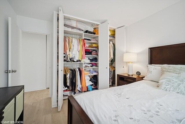 211 E Ohio St Unit 2819, Chicago, IL 60611 - bedroom featuring light wood-type flooring and a closet