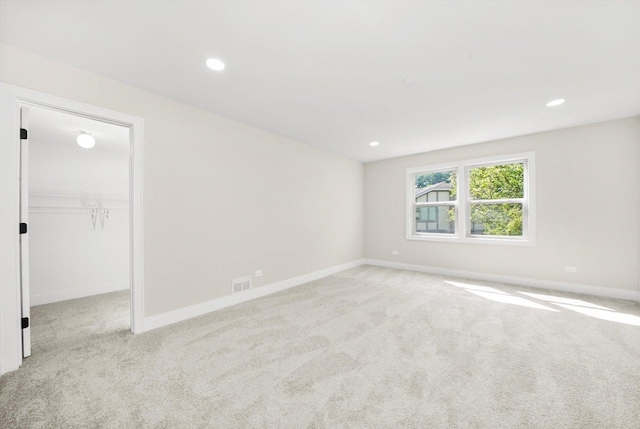 14814 Oakcreek Ct, Orland Park, IL 60467 - carpeted empty room with baseboards and recessed lighting