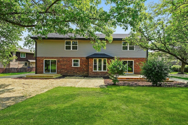 14814 Oakcreek Ct, Orland Park, IL 60467 - rear view of house featuring a patio and brick siding