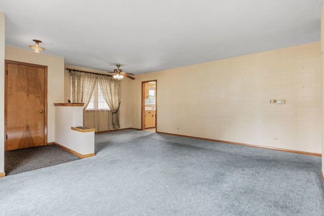 493 W Avery St, Elmhurst, IL 60126 - spare room with carpet floors, baseboards, and ceiling fan