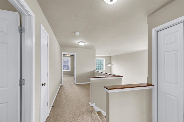 2303 Blanche Ln Unit B, Champaign, IL 61822 - hall featuring an upstairs landing and light carpet