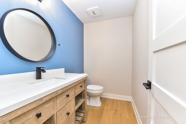 631 S Whispering Hills Dr, Naperville, IL 60540 - bathroom with vanity and wood finished floors