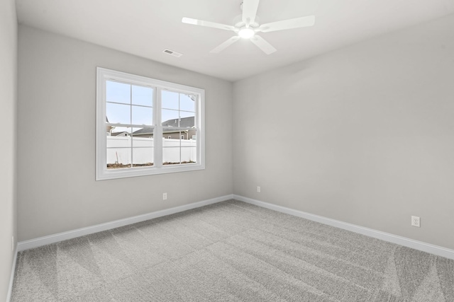 6375 Jasmine Ave, Portage, IN 46368 - carpeted spare room featuring baseboards and ceiling fan