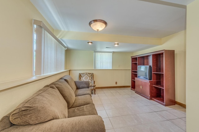 1825 W Sherry Ln, Addison, IL 60101 - living area with baseboards and light tile patterned floors