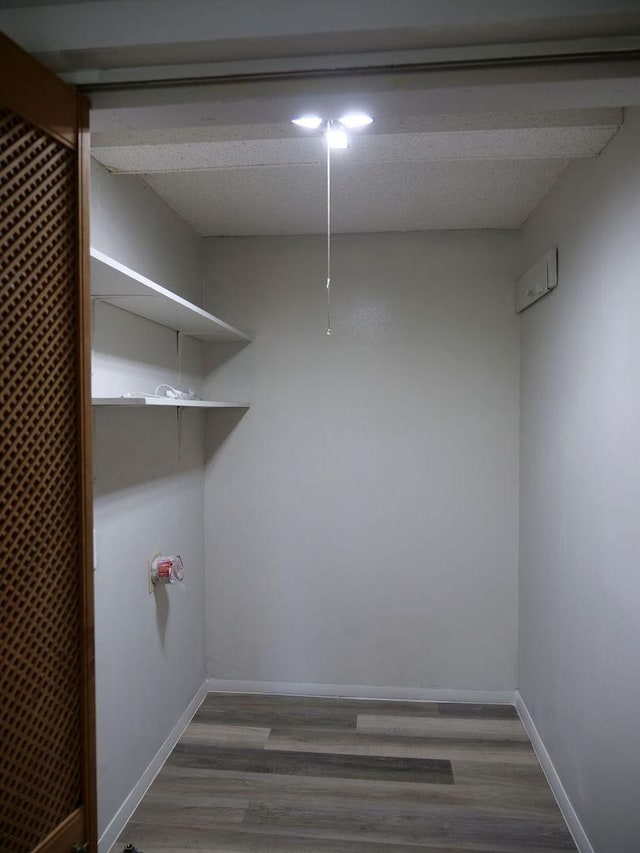 510 W Harrison St, Villa Grove, IL 61956 - washroom with wood finished floors and baseboards
