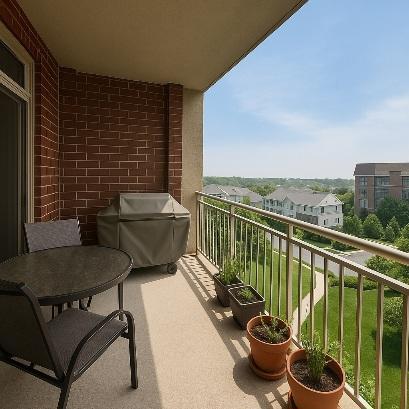 balcony with grilling area