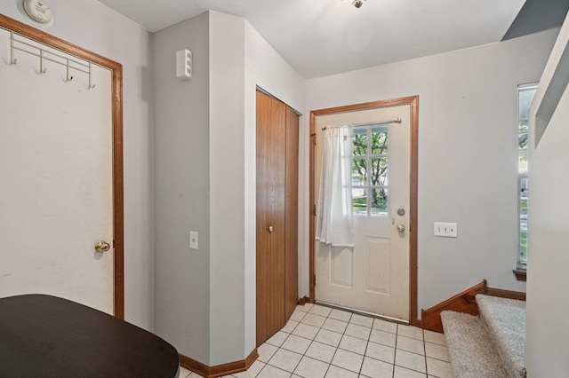 189 Port Royal Cir, Aurora, IL 60504 - foyer with light tile patterned flooring and stairs