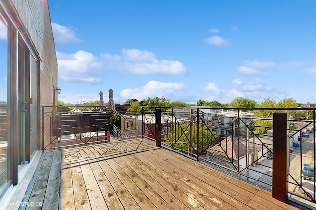 2540 W Diversey Ave Unit 404, Chicago, IL 60647 - view of wooden terrace