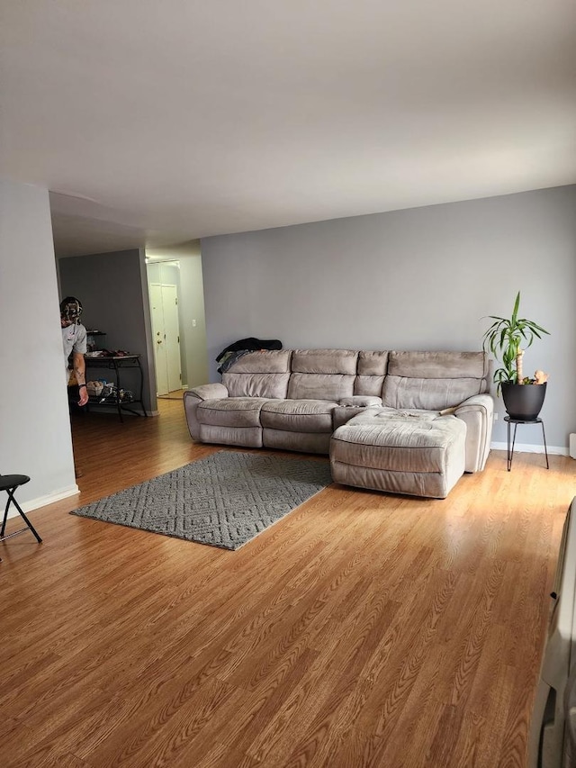 659 E Fullerton Ave Unit 201, Glendale Heights, IL 60139 - living area featuring wood finished floors and baseboards