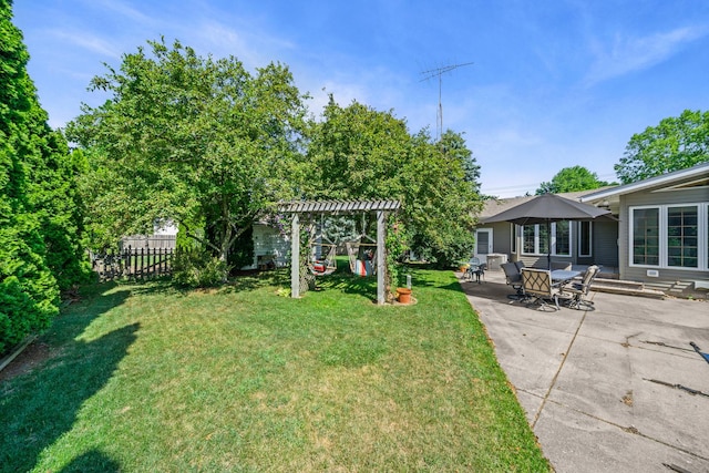 28 Lions Rd, Sandwich, IL 60548 - view of yard with a patio area and a pergola