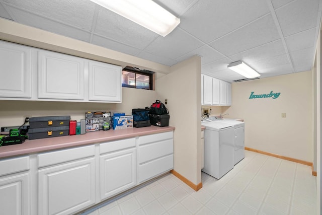 28 Lions Rd, Sandwich, IL 60548 - laundry room featuring cabinet space and washing machine and clothes dryer